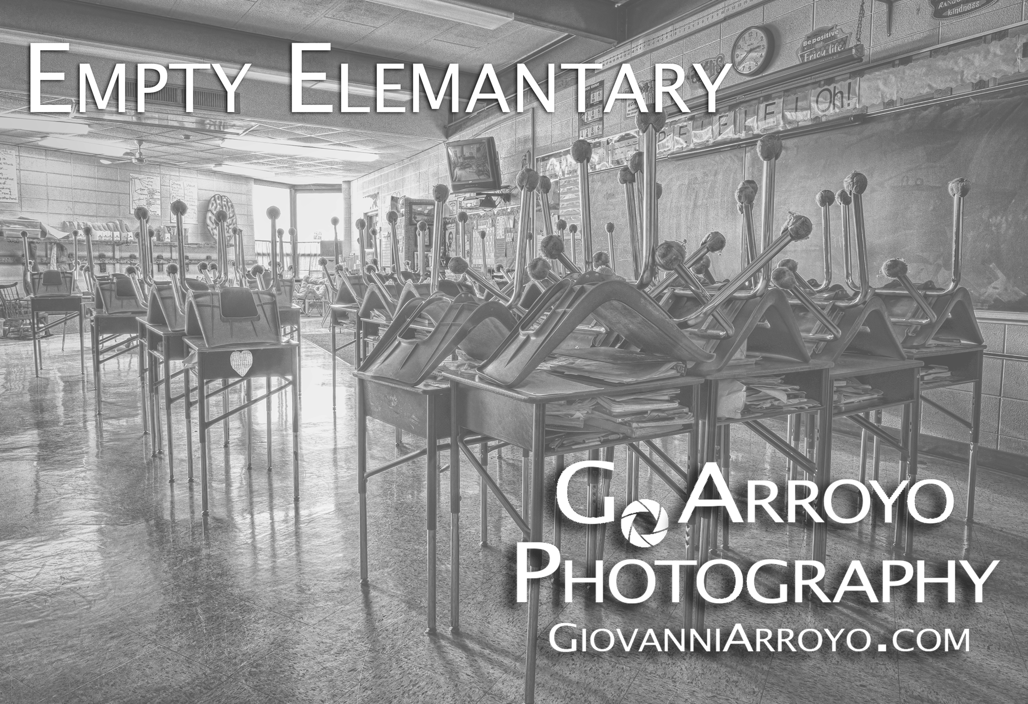 Empty Elementary - Monochrome (2048x1402), Png Download
