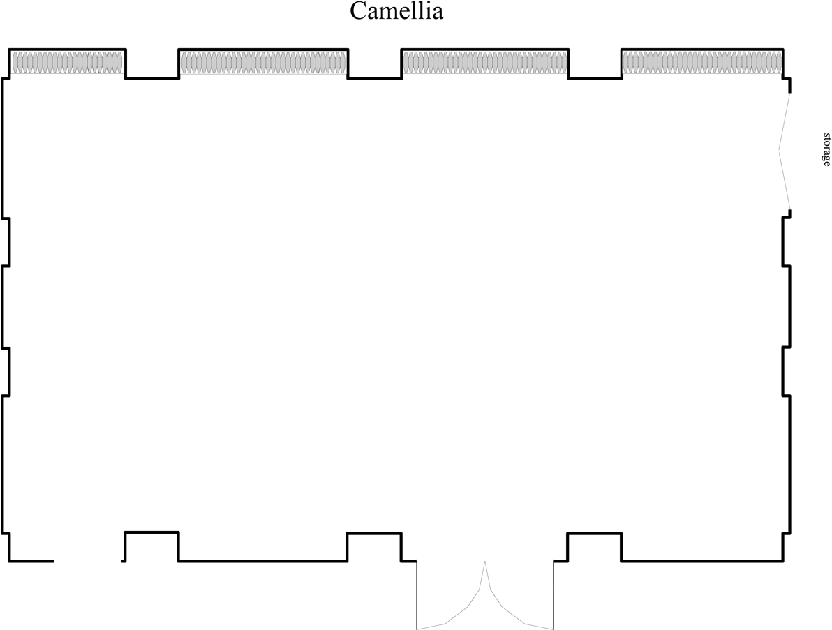 Floor Plan Illustration For Pinehurst Camellia Room - Diagram (1200x921), Png Download