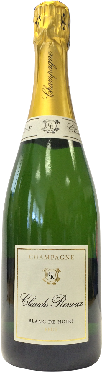 Claude Renoux Blanc De Noirs Nv Title= - Glass Bottle (369x1280), Png Download