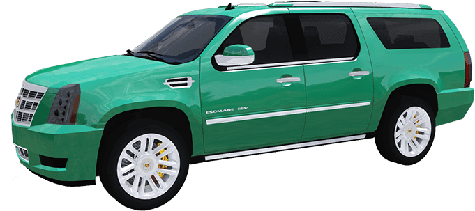 Dark Green Cadillac Escalade 2015 - Baby Pink Cadillac Escalade (700x332), Png Download