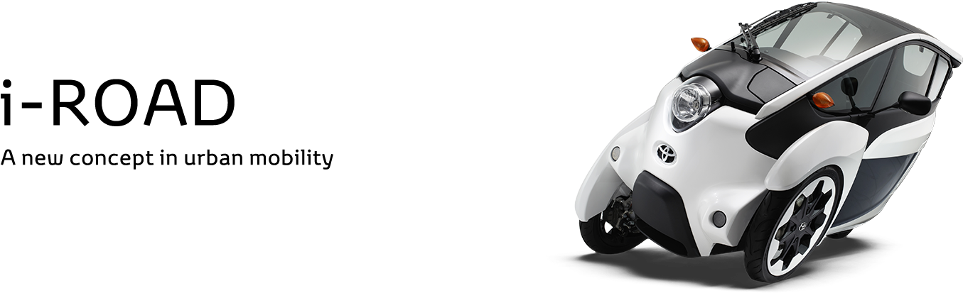 A New Concept In Urban Mobility - Toyota I Road Black (1453x440), Png Download