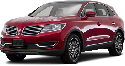 2018 Lincoln Mkx Suv - 2018 Red Chevy Traverse (419x220), Png Download