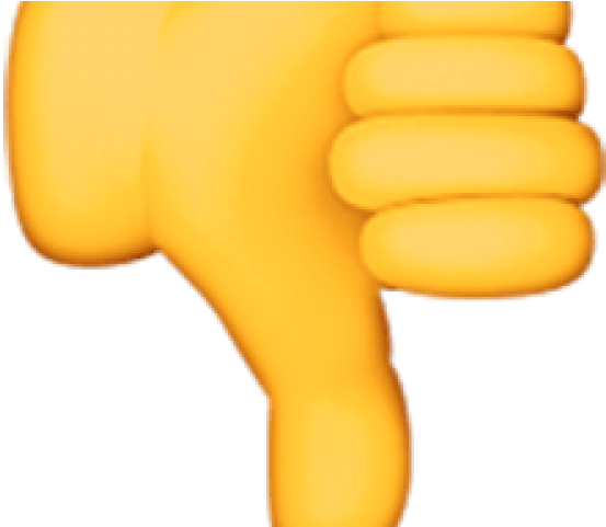 Iphone Emoji Thumbs Down (640x480), Png Download
