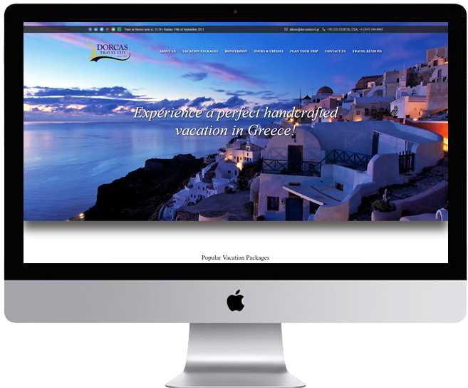 4 Years After The Initial Design, The "vacationgreece - Thíra (659x556), Png Download