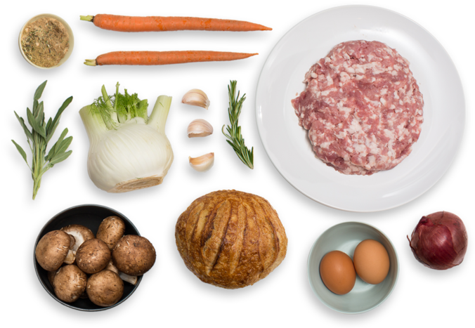 Pork & Mushroom Stuffing With Sourdough Bread & Fresh - Natural Foods (700x477), Png Download