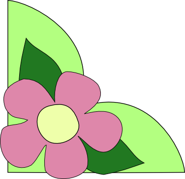 Here Is A Cute Little Flower Photo Corner I Have Designed (376x365), Png Download