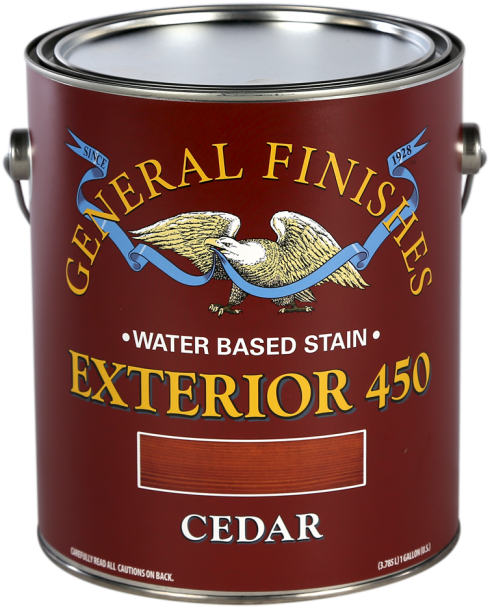General Finishes Cedar Exterior 450 Water Based Wood - General Finishes Qxsg Exterior 450 Clears, Semi-gloss, (546x650), Png Download