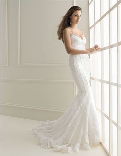 /dress16/all Wedding Dresses/sexy Trumpet Merma - Spaghetti Strap (700x500), Png Download