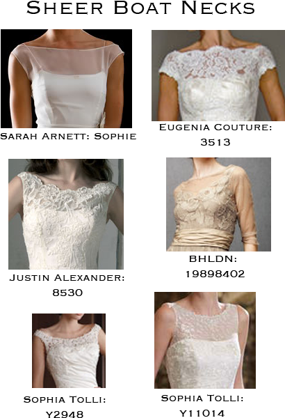 Boat Necked Dresses Are Elegant And Just A Little Modest, - Wedding Dress (422x637), Png Download