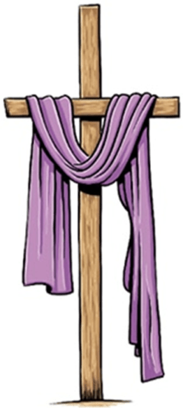 Thursday, 16th March 2017 Lent Cross - Holy Cross With Cloth (262x582), Png Download
