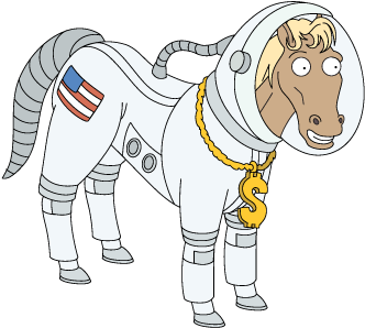 Decoration Spacemillionare Horse - Family Guy Horse The Quest For Stuff (399x510), Png Download
