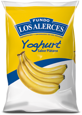 - - Colun - - Yoghurt Batido Los Alerces Sabor Plátano - Banana (298x415), Png Download