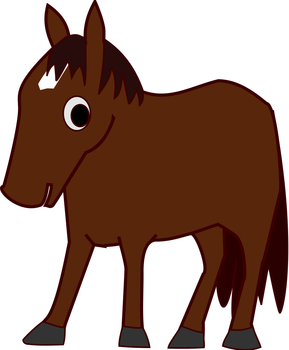 Open - Horse (1000x1210), Png Download