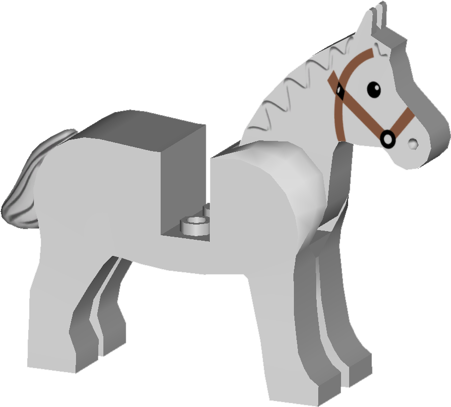 Horse Mount Model - Horse (950x875), Png Download