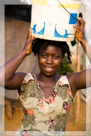 Black African Village Woman (300x449), Png Download
