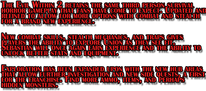 The Evil Within 2 Story Faq/recap Information - Carmine (800x400), Png Download