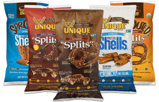 With 120 Years And 6 Generations Of Pretzel Baking - Unique Pretzels Shells 10 Oz Bags - Pack (533x400), Png Download