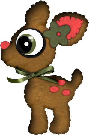 Bd Tis The Season Rudolf - Cartoon (379x490), Png Download