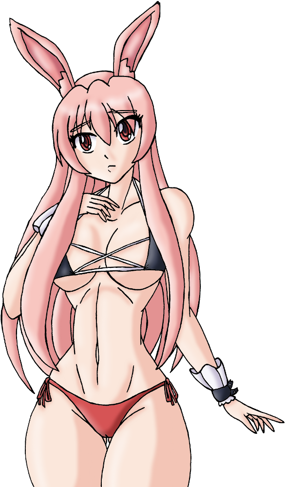 $8 Bikini Commission - Rabbit Girl Anime Bikini (603x1000), Png Download