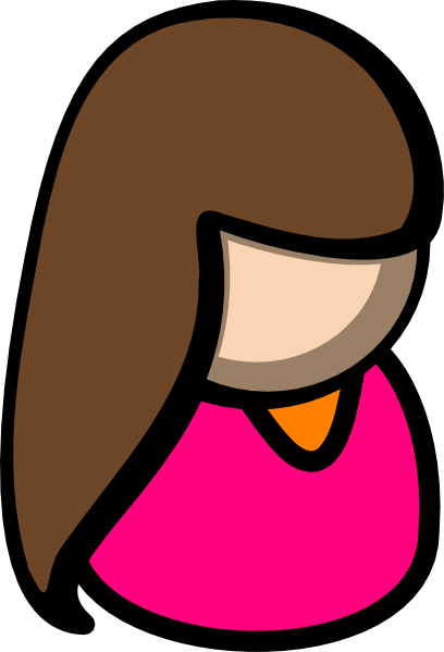 How To Set Use Girl Symbol 1 Svg Vector - Symbol Girl (408x599), Png Download