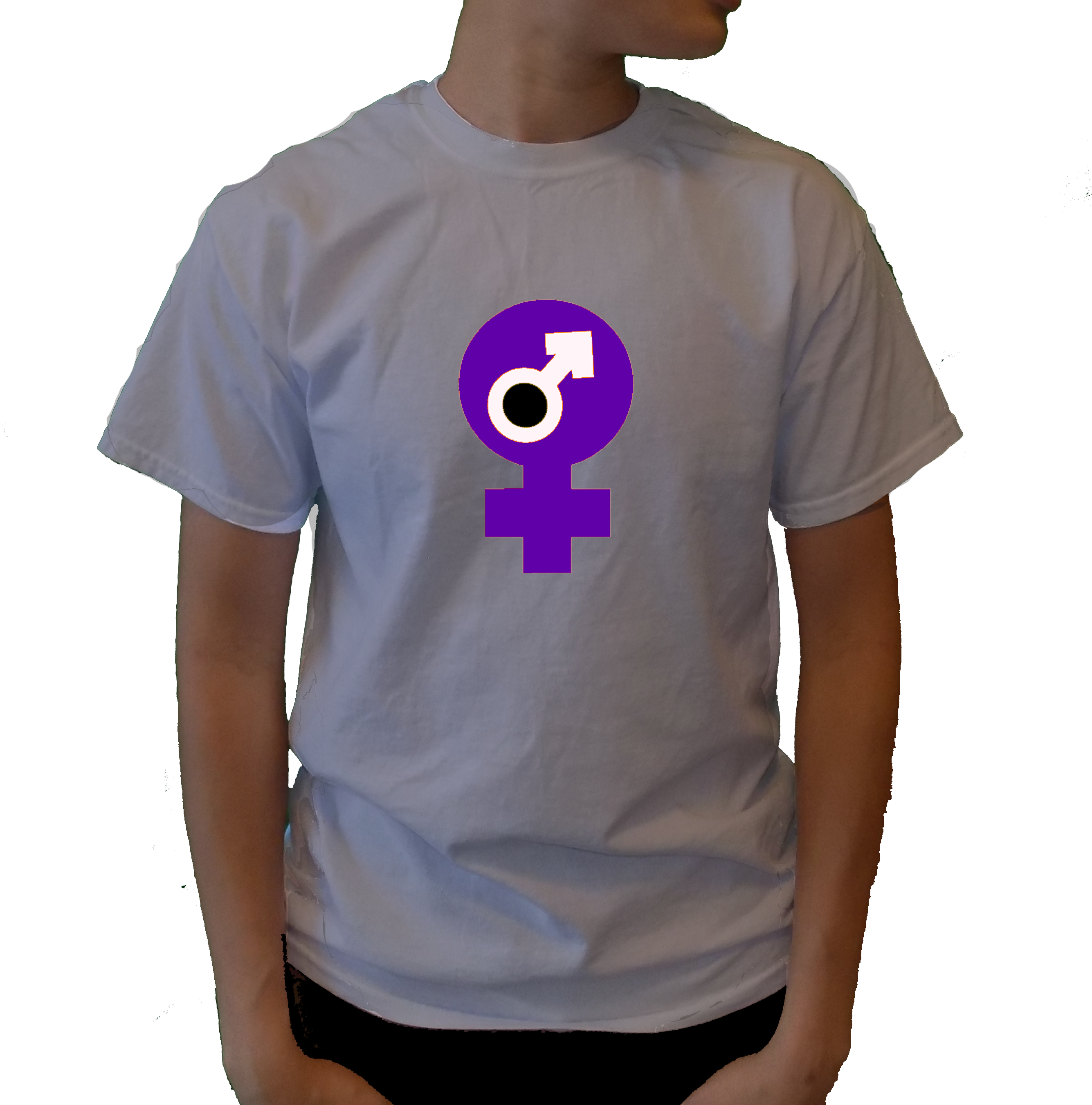 Boy Symbol Inside Girl Symbol - Active Shirt (2670x2700), Png Download