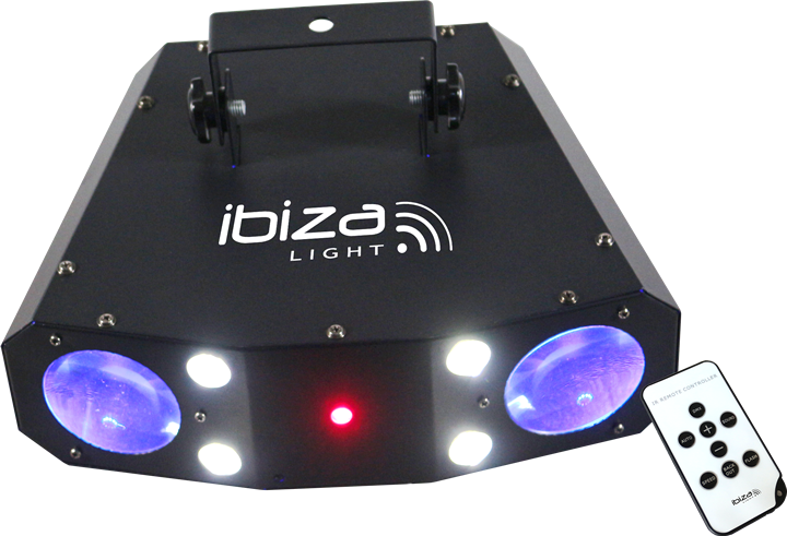 Moonflower Strobe Laser Combination Irc Combo 3in1 - Led Effect Light Ibiza Light Combo 3in1 No. Of Leds:60 (720x491), Png Download