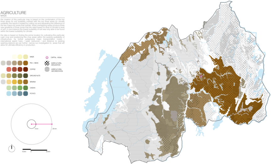 Mappingrwanda Agriculture-maize - Agriculture (1000x563), Png Download