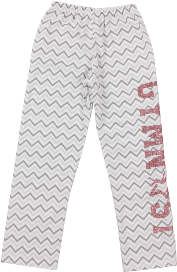 Gymnast Flannel Pants Gray Chevron - Zack & Tara Wet Bag - Chic Chevrons In P (683x1024), Png Download