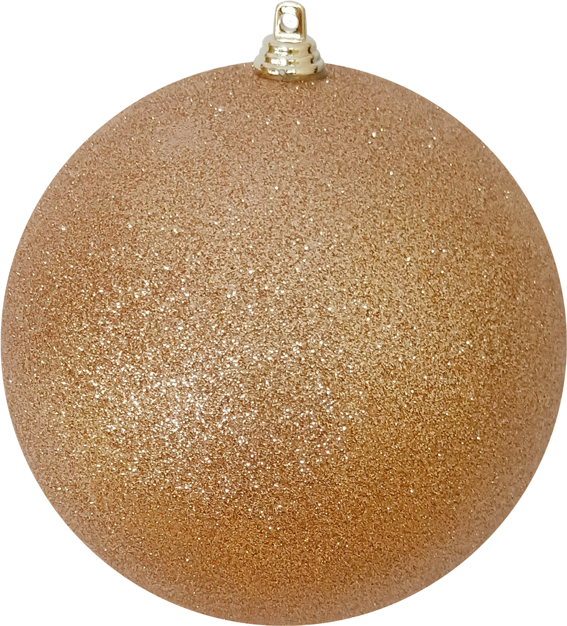 7cm Rose Gold Glitter Baubles - Christmas Ornament (1500x1500), Png Download