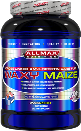 Allmax Nutrition - Waxy Maize Unflavored - 4.4 Lbs. (298x500), Png Download