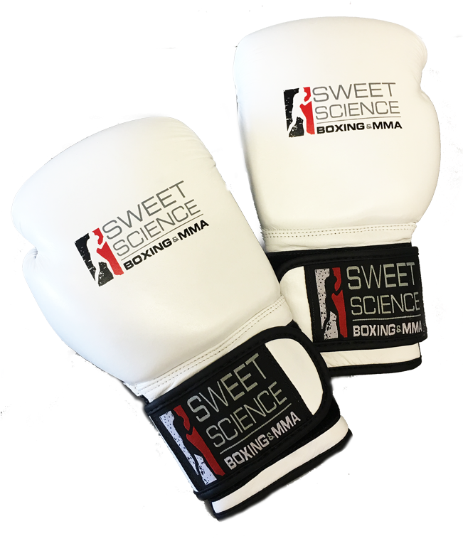 Sweet Science 16 Oz Boxing Gloves White (650x783), Png Download