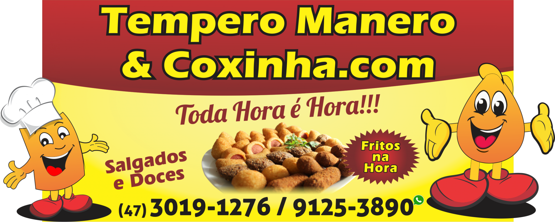 Tempero Manero & Coxinha (1920x768), Png Download