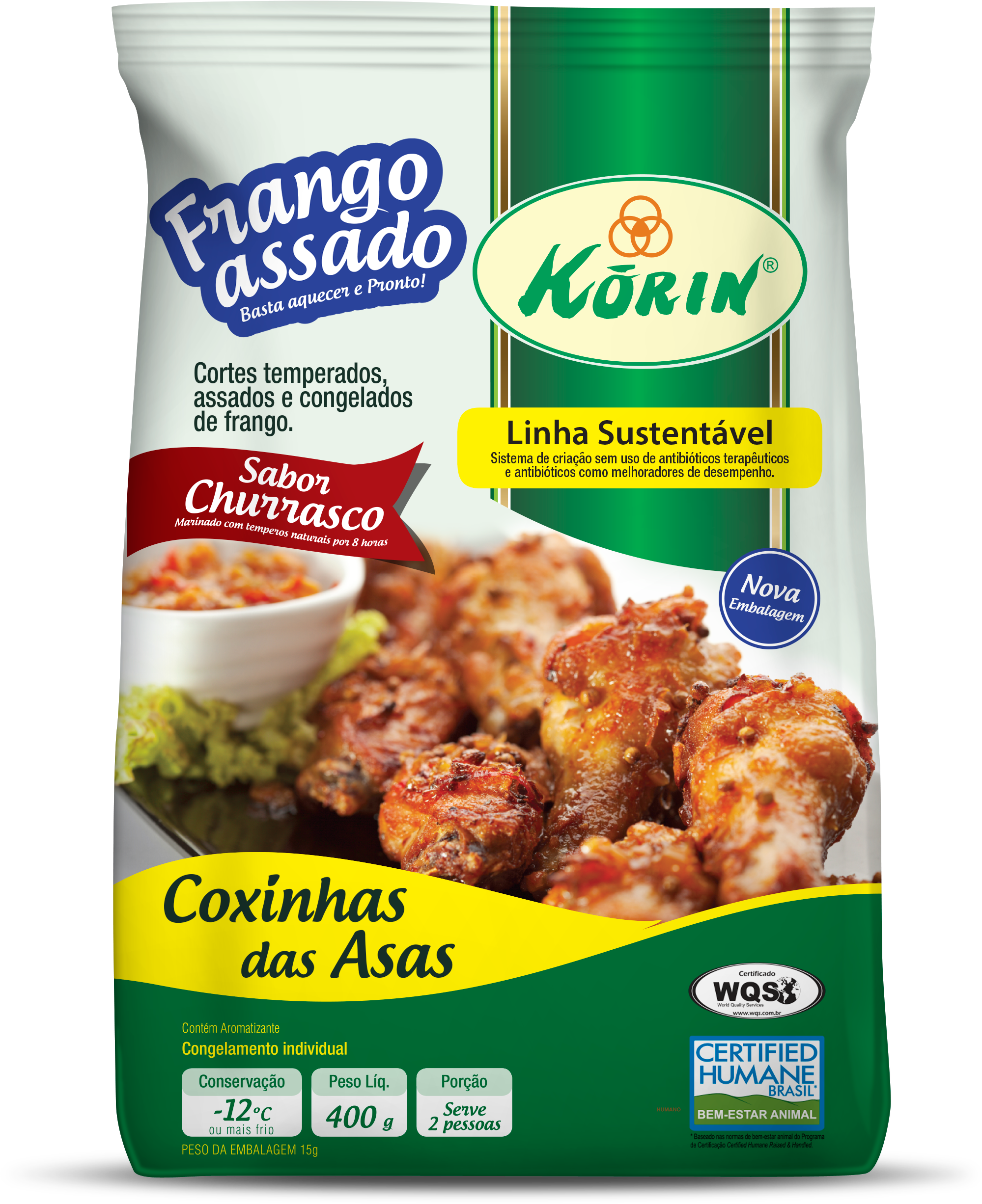Korin Frango Assado Churrasco Sobrecoxas Korin Frango - Frango Korin Churrasco (2796x3222), Png Download