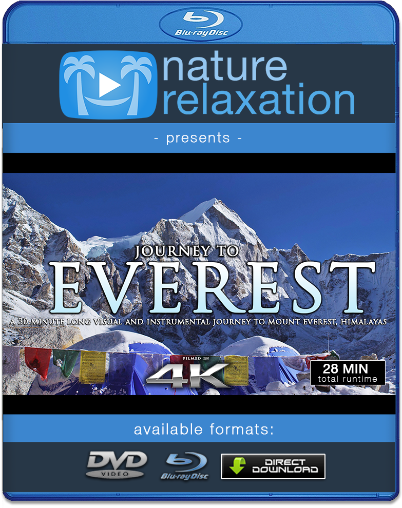 "journey To Everest" 4k Himalayas 30 Min Dynamic Nature - 4k Resolution (1000x1000), Png Download