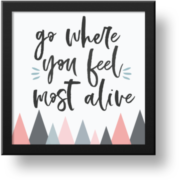 Go Where You Feel - Picture Frame (480x480), Png Download