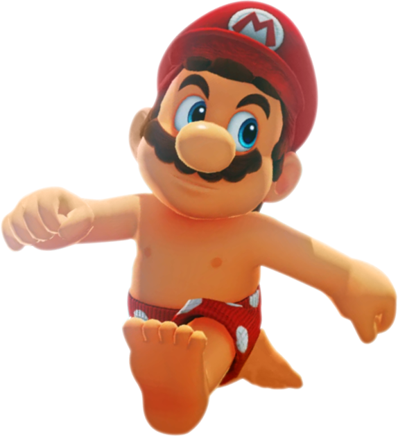 Mario Nipples - Super Mario Odyssey (nintendo Switch) (574x629), Png Download