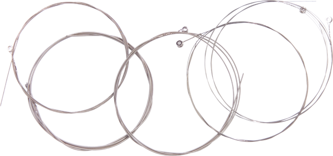 Strings Png Pluspng - Set Of 4 Medium Gauge Johnny Brook Bass Guitar Strings (650x306), Png Download