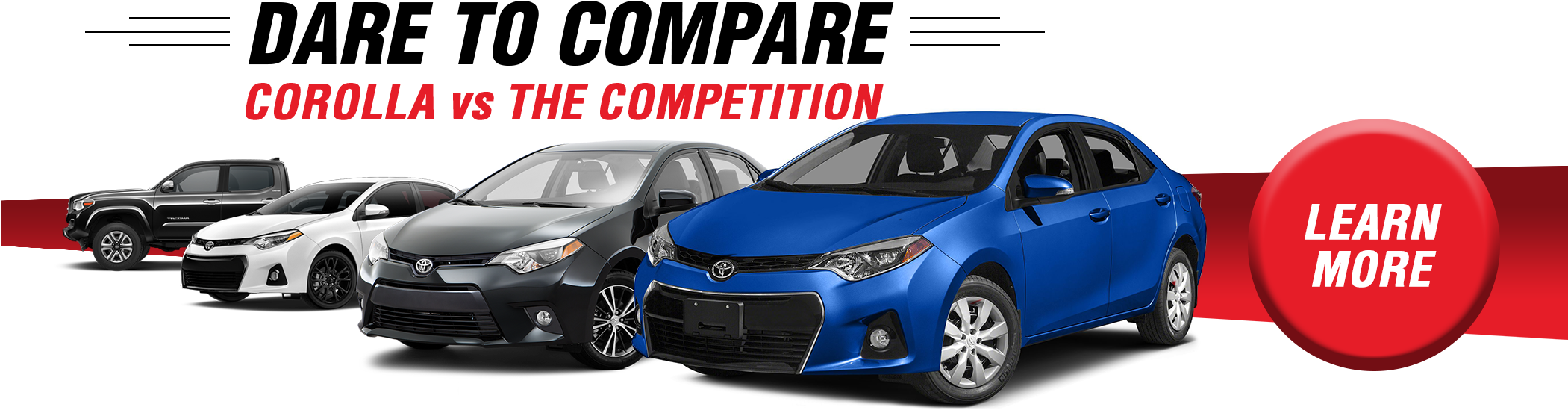Daretocompare - Toyota Corolla (2100x793), Png Download