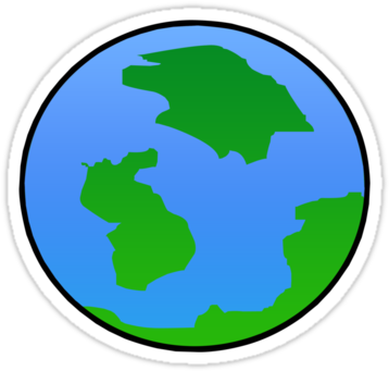 Cartoon Planet Pictures - Cartoon Planet Sticker Png (375x360), Png Download