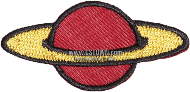 Stock Little Red Cartoon Planet Embroidered Patch - Emblem (780x780), Png Download