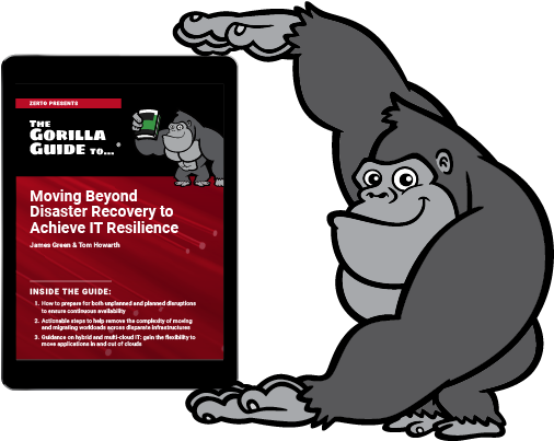 The Gorilla Guide To Moving Beyond Disaster Recovery - Cartoon (556x483), Png Download