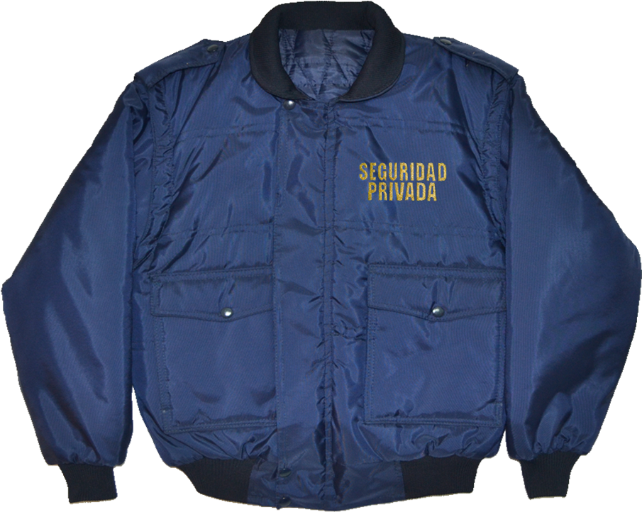 Chamarra Desmontable Azul Con Seguridad Privada Bordado - Nike Team Winter Jacket - Black/white (950x773), Png Download