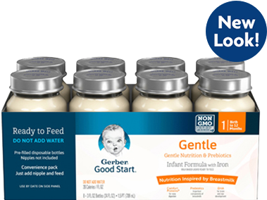 Gerber® Good Start® Gentle Ready To Feed Infant Formula - Gerber Soy Formula Ready To Feed (410x410), Png Download