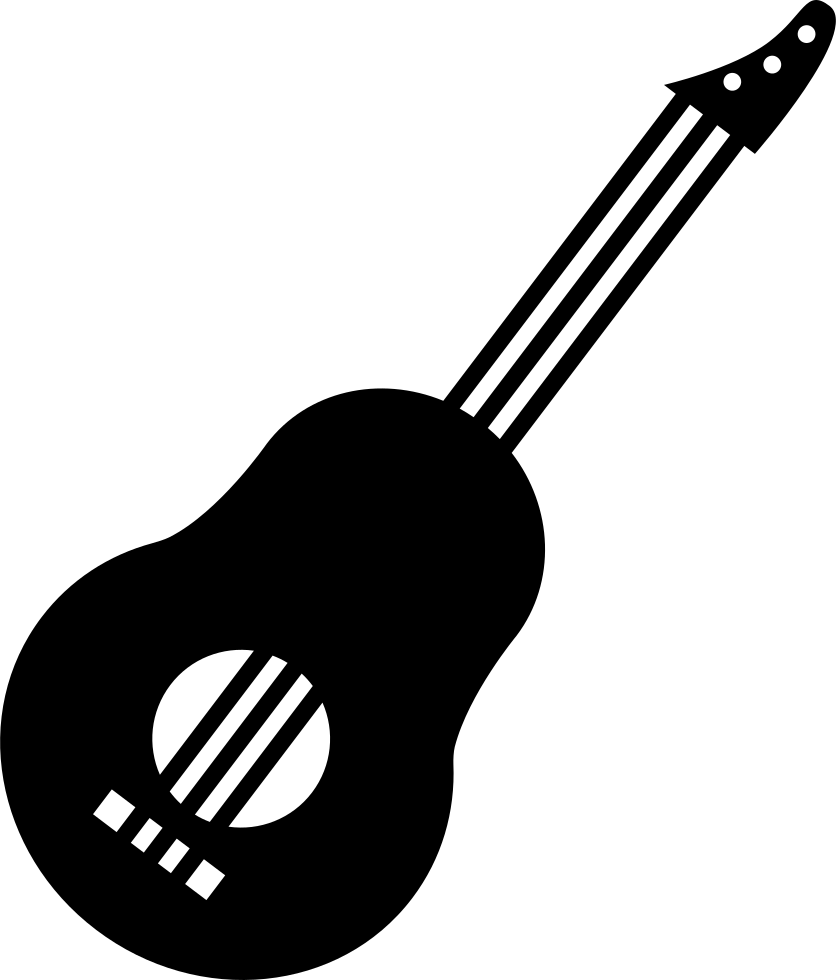 Png File - Guitar Png Flat Icon (836x980), Png Download