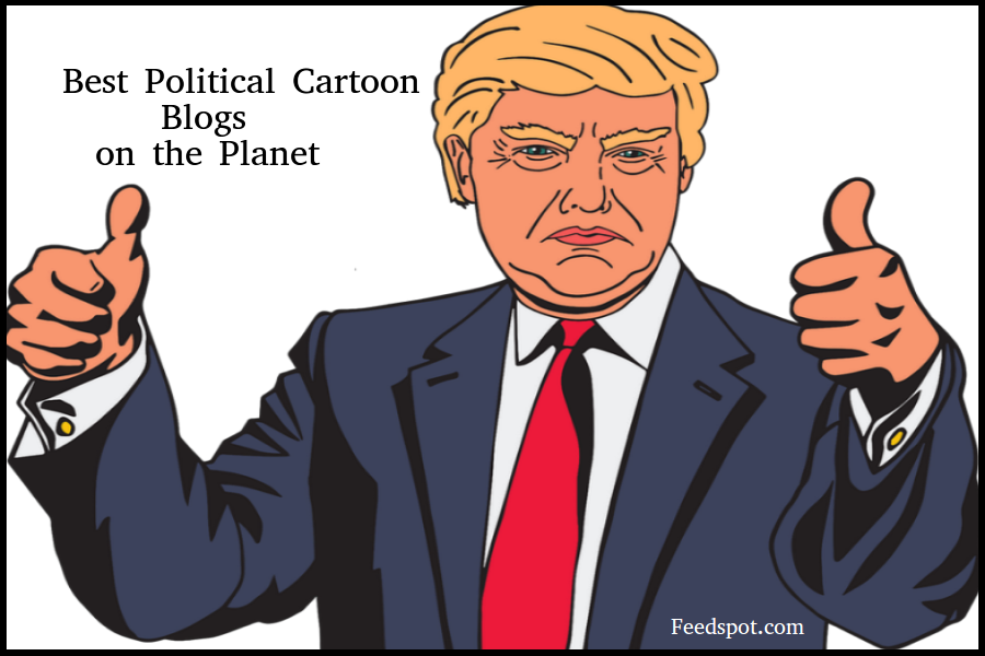 The Best Political Cartoon Blogs From Thousands Of - Trump Thumbs Up Cartoon (900x600), Png Download