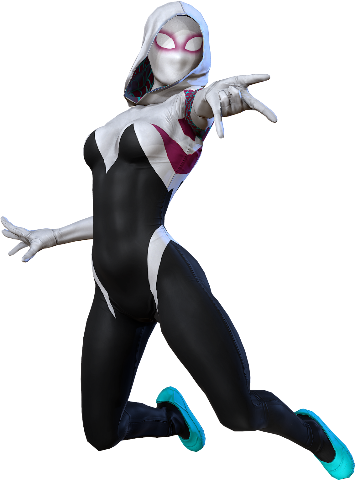 Spider Girl - Spider Gwen Marvel Png (1201x1636), Png Download