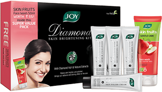 Joy Diamond Shine Brightening Facial Kit With Free - Joy Diamond Brightening Facial Kit 105 G (550x582), Png Download