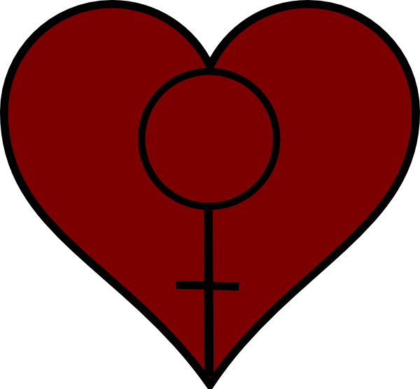 How To Set Use Feminist Heart 3 Icon Png - Red Heart No Background (600x556), Png Download