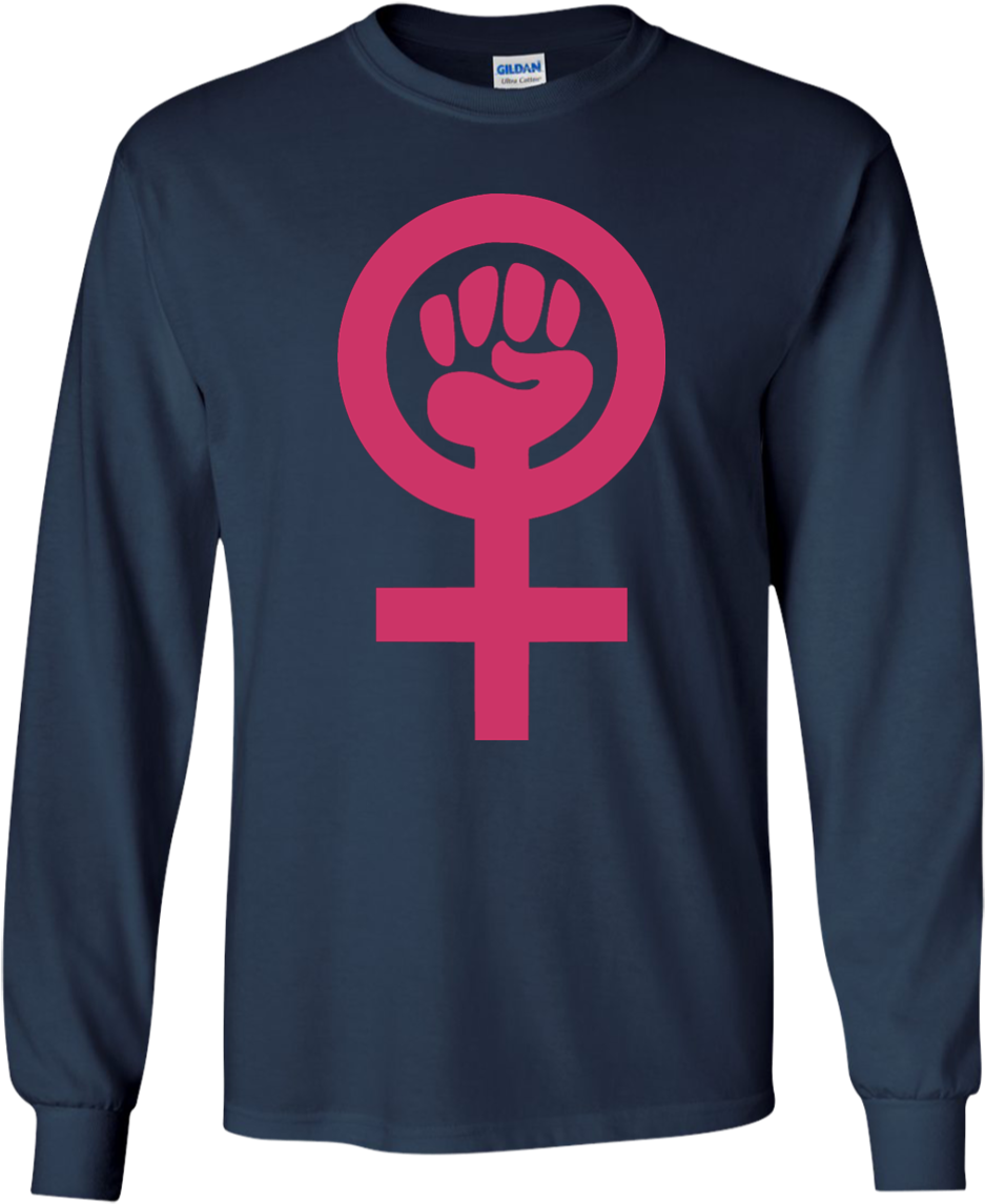 Feminist Symbol Shirt, Hoodie, Tank - Woman Power (1155x1155), Png Download