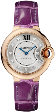 As Much As Ladies Like Their Diamonds In Their Watches - Cartier Ballon Bleu Automatic Women's Watch, 18k Rose (420x420), Png Download